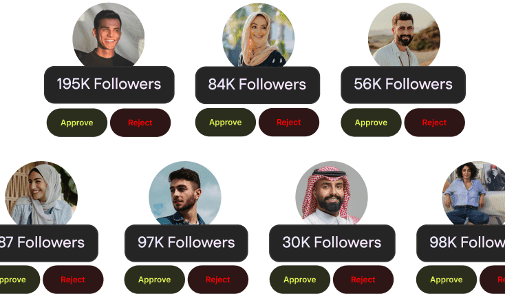 Select & Approve Creators